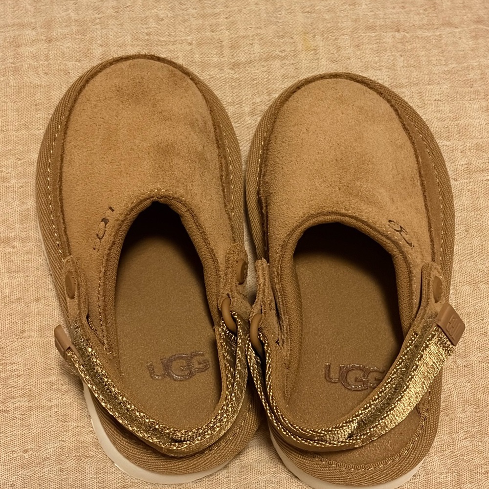 UGG Kids Tan Slippers